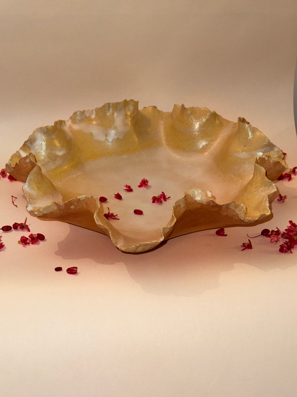 Saladier « Anémone » - Grès roux