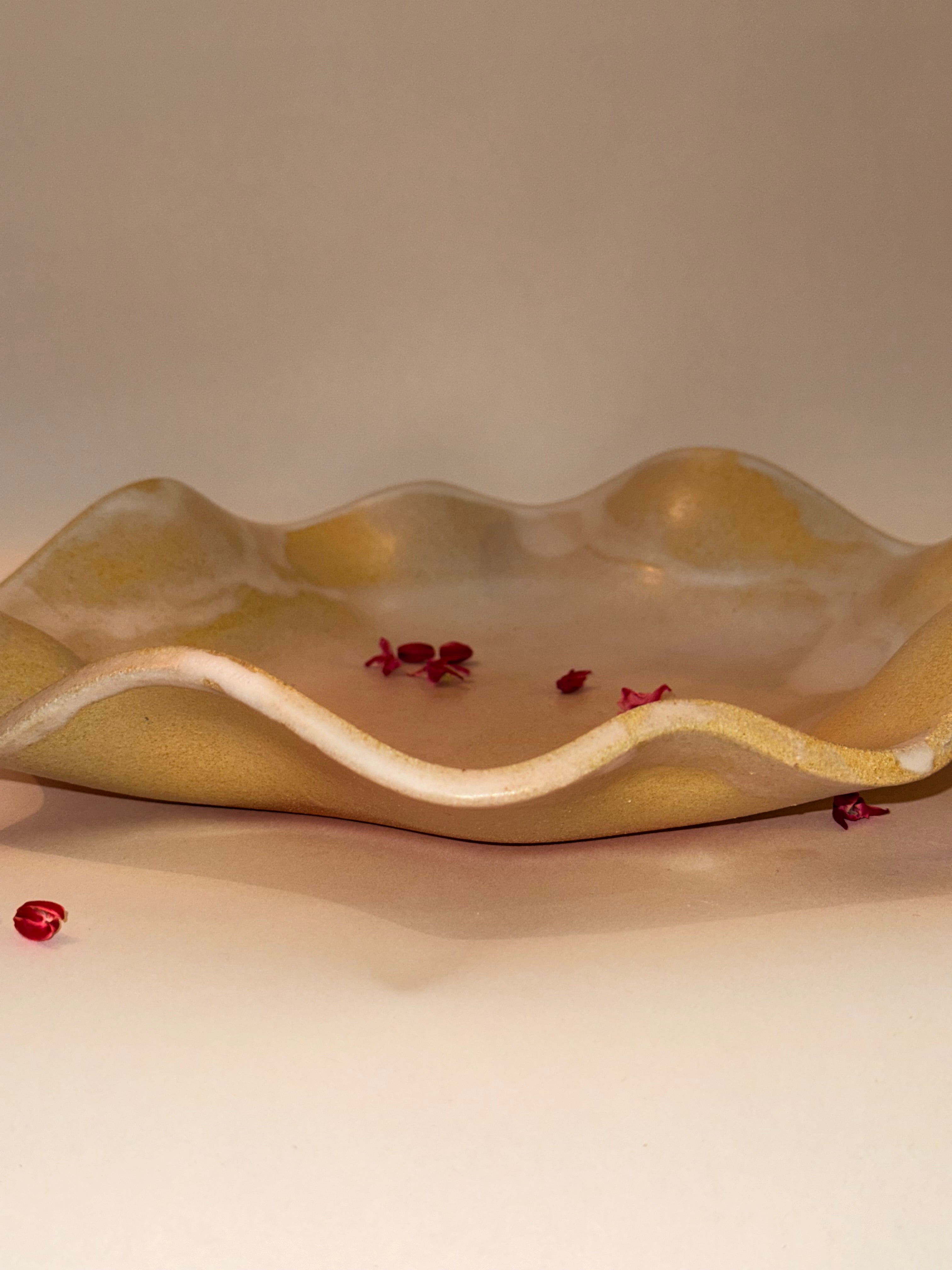 Saladier « Méduse » - Grès roux