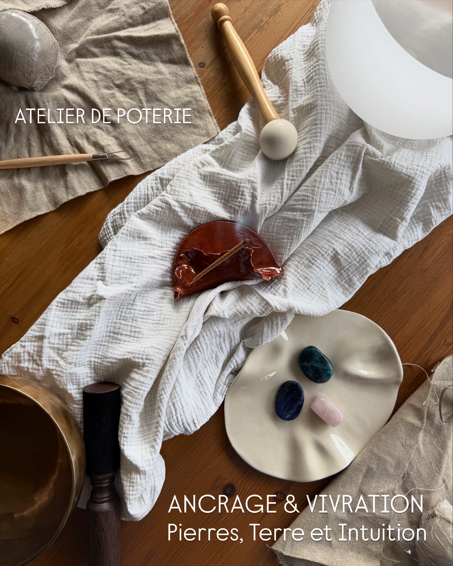 ANCRAGE & VIBRATION : Pierres, terre et intuition - Les Ateliers Vimagics