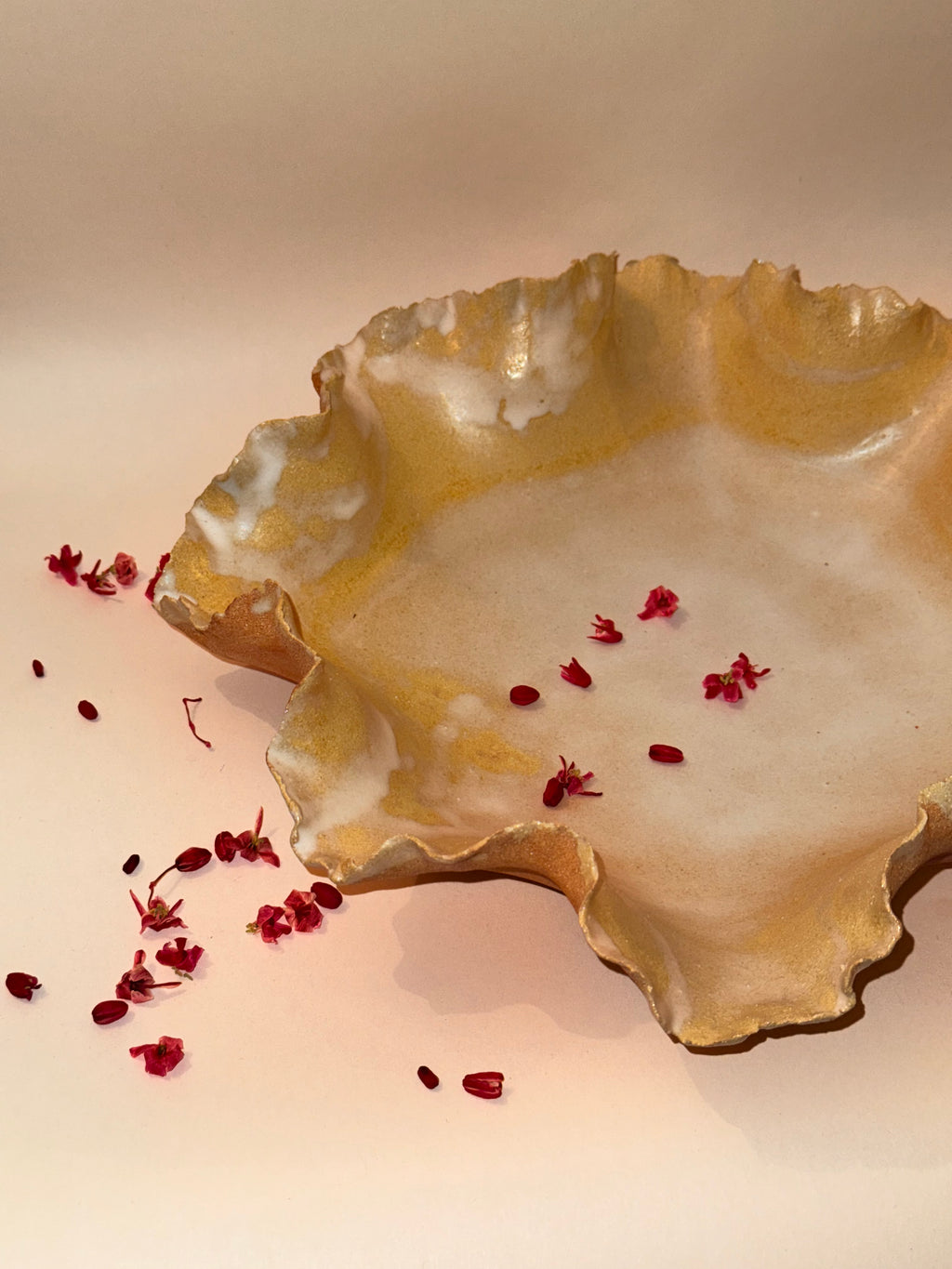 Saladier « Anémone » - Grès roux