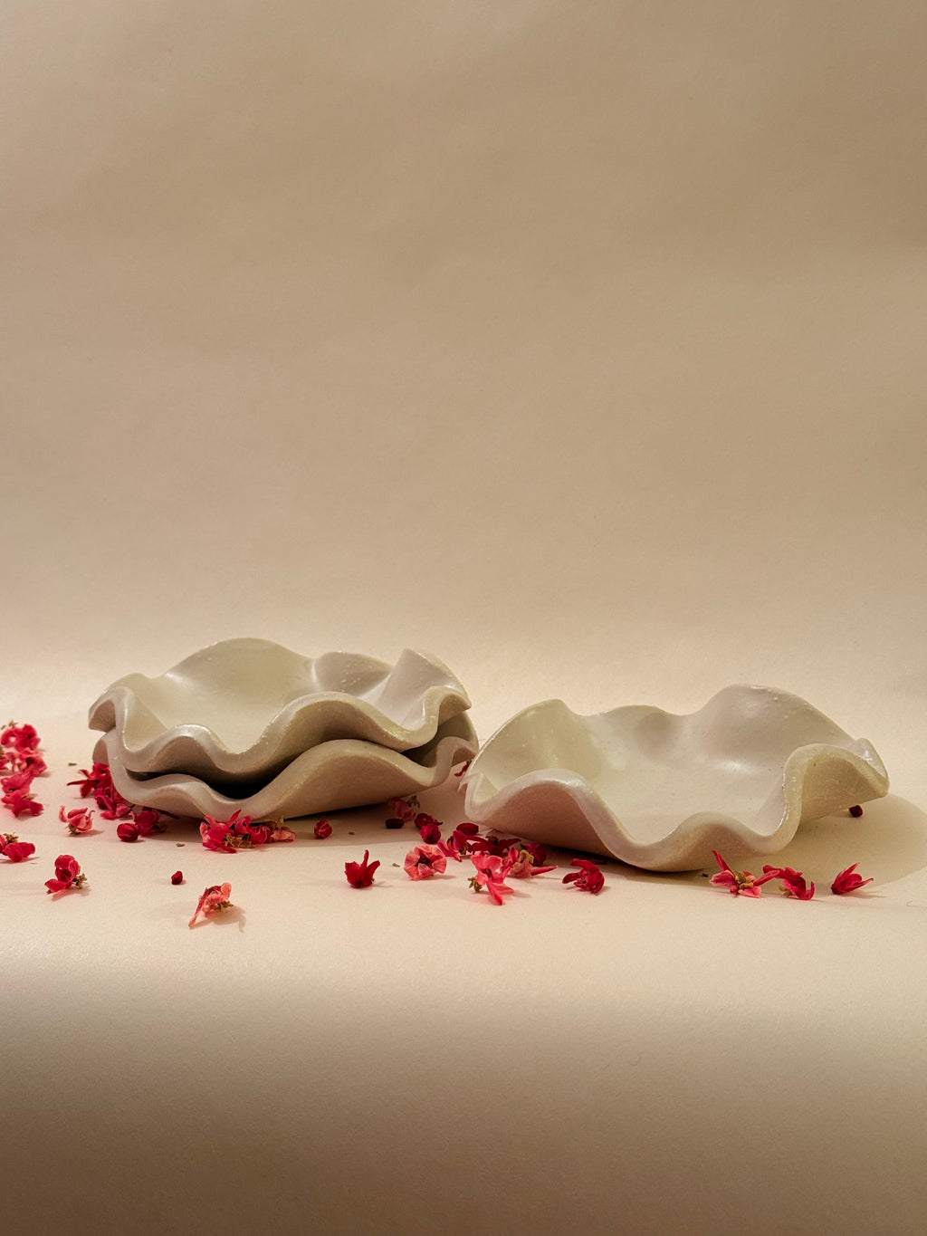 Coupelle « Méduse » - Grès blanc