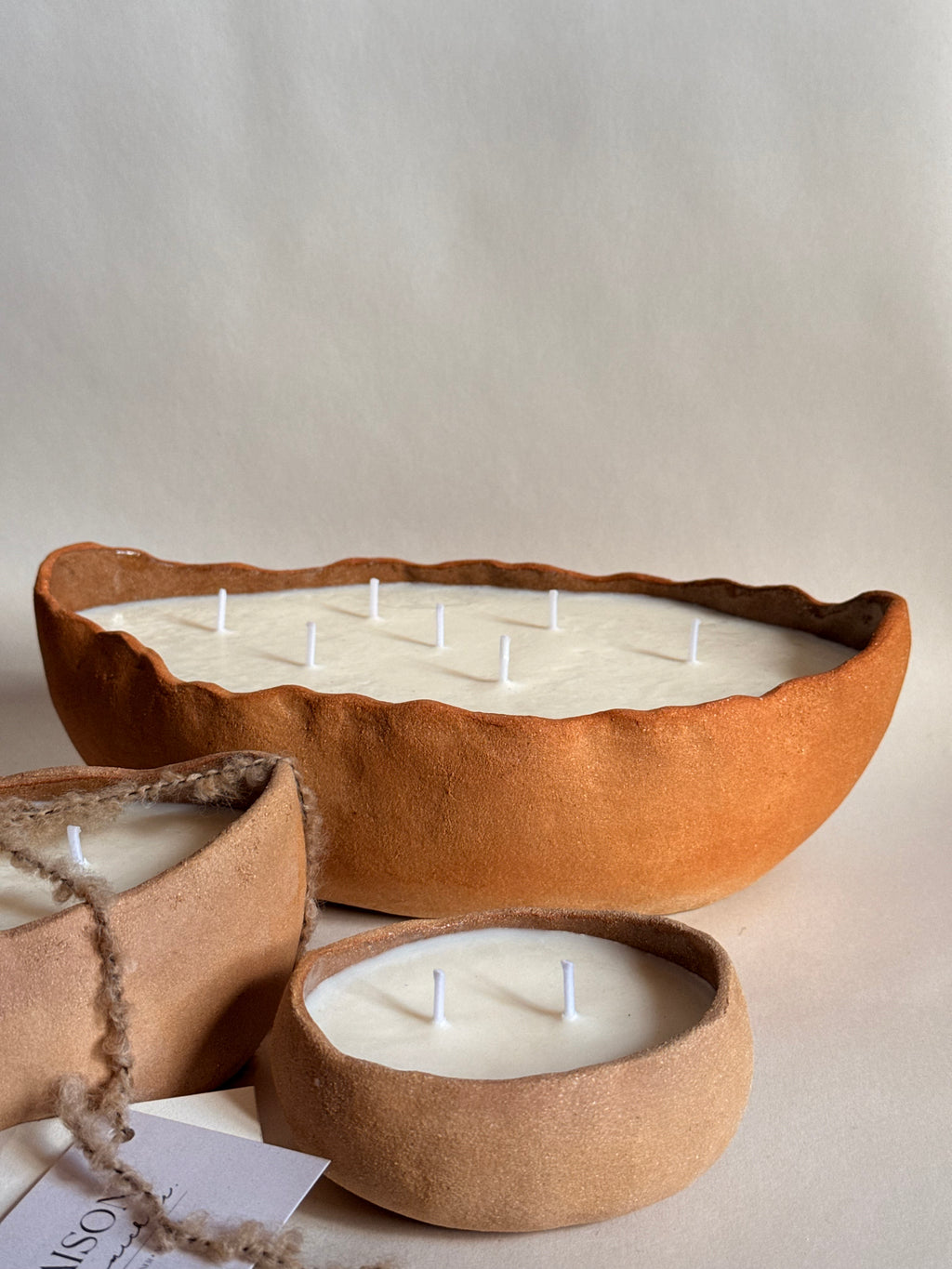 Bougies "Les Galets" x KHOOM en provence