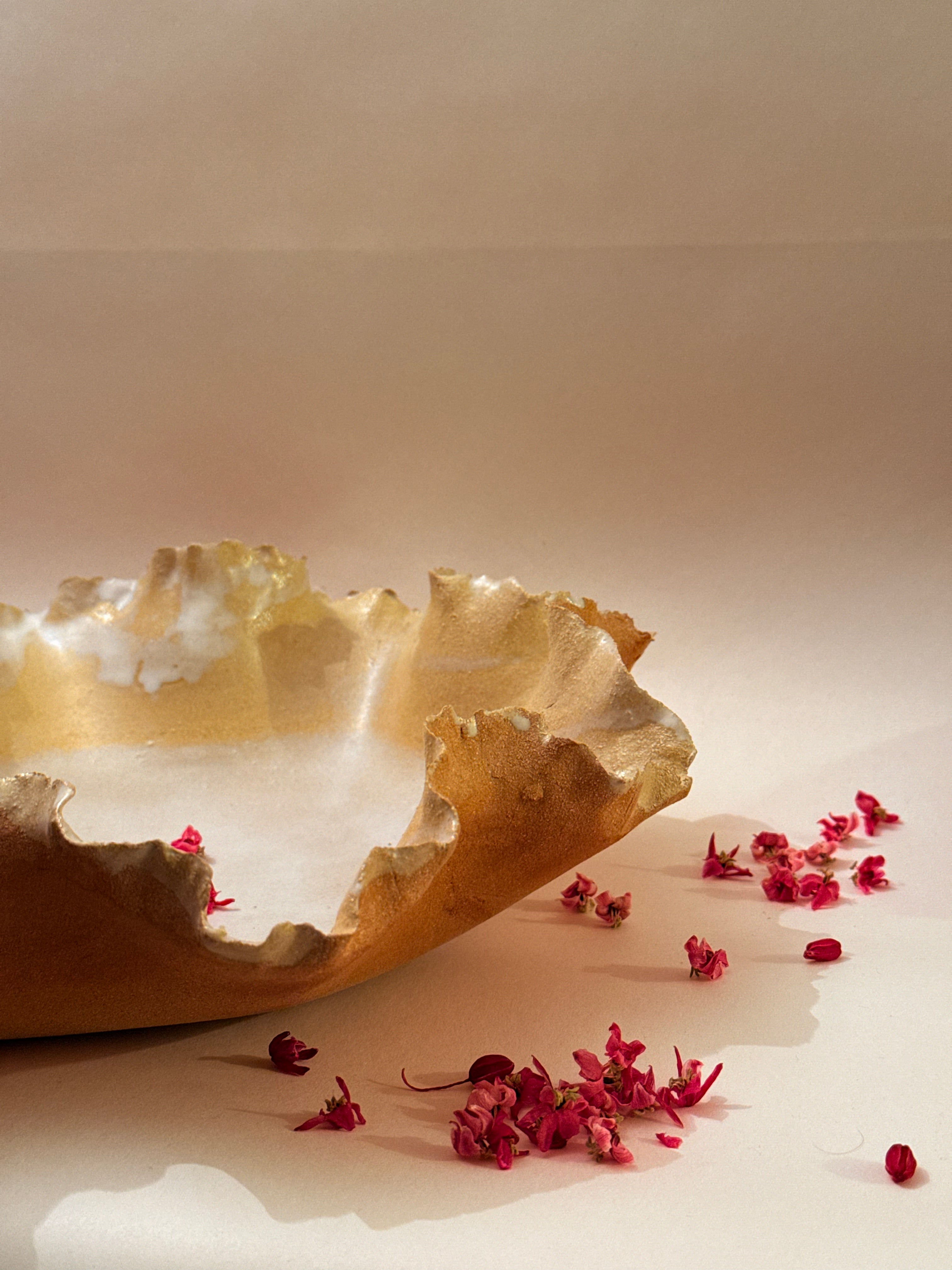 Saladier « Anémone » - Grès roux