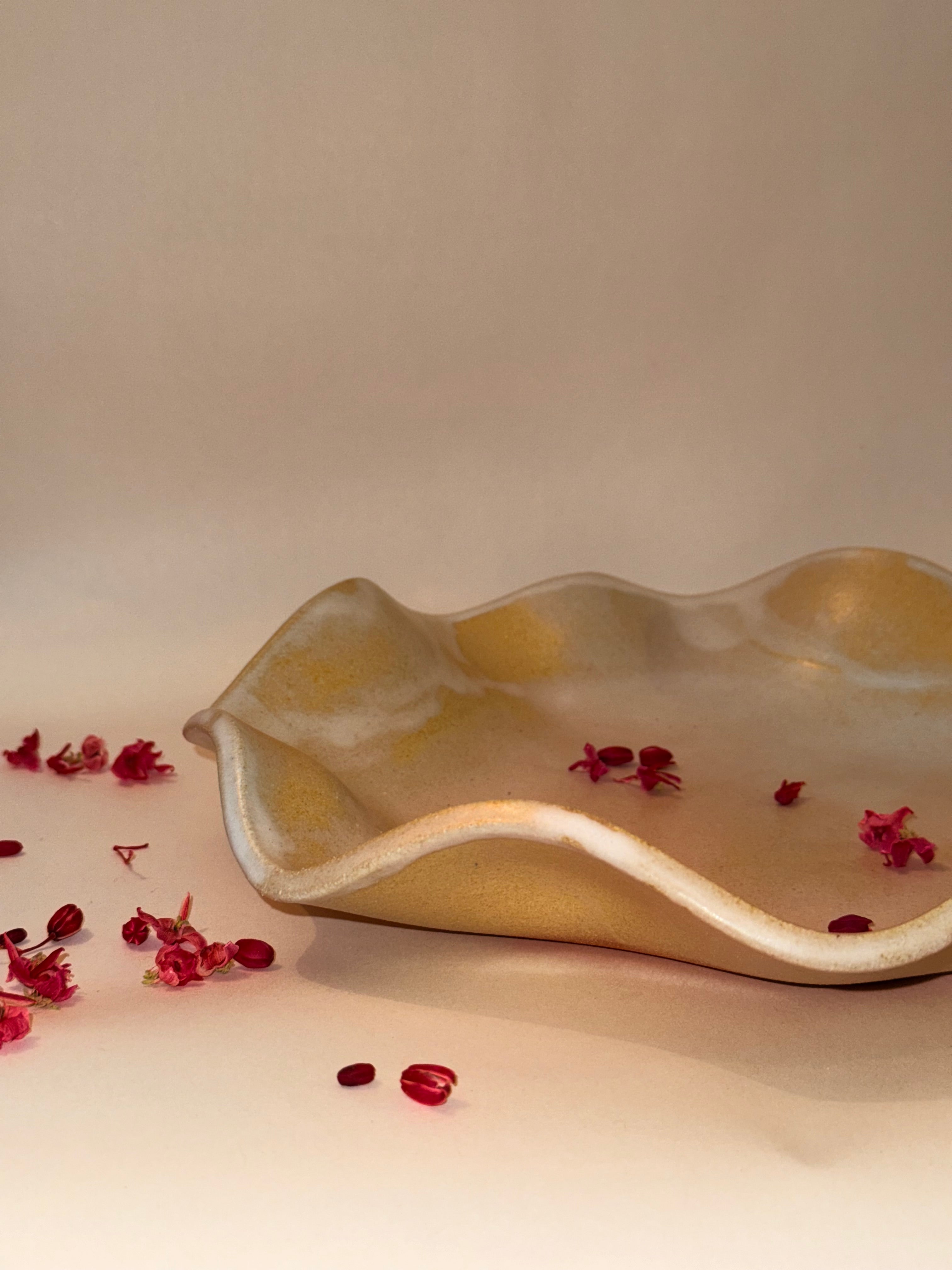 Saladier « Méduse » - Grès roux