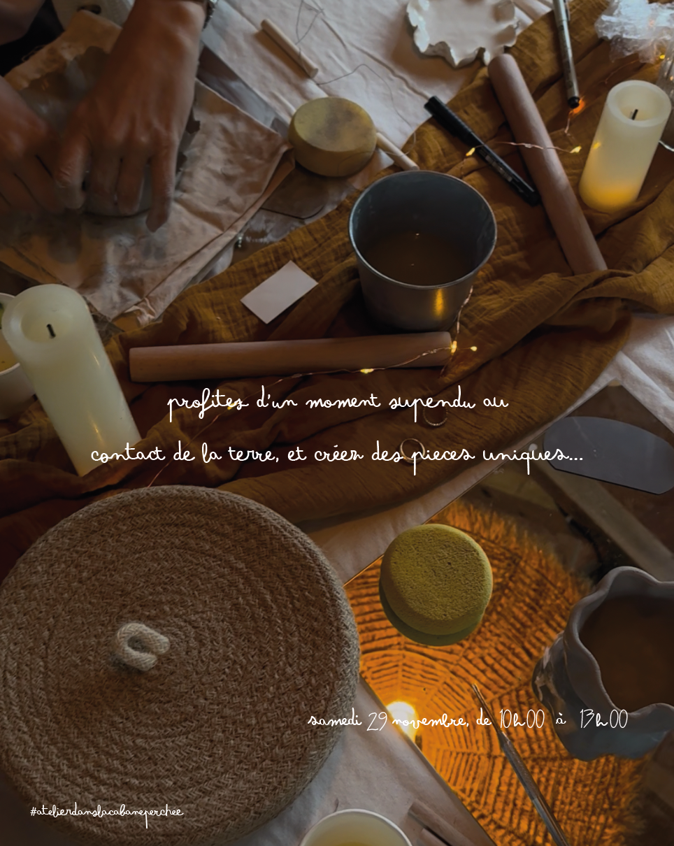 ATELIER TERRE & VIN DANS LA CABANE PERCHÉE ✨🍇