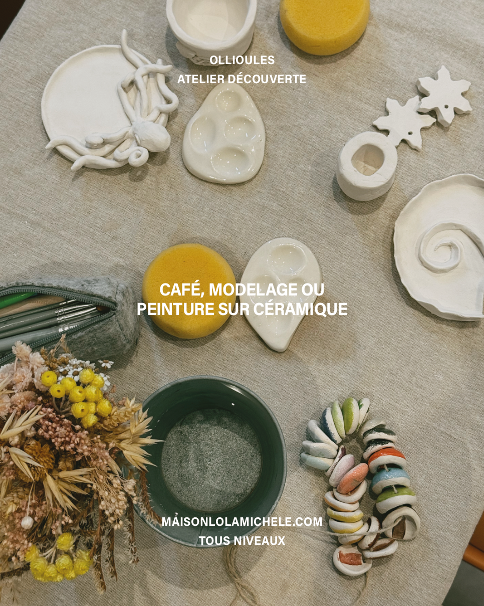 Modelage ou peinture sur céramique x Martin's Concept Store