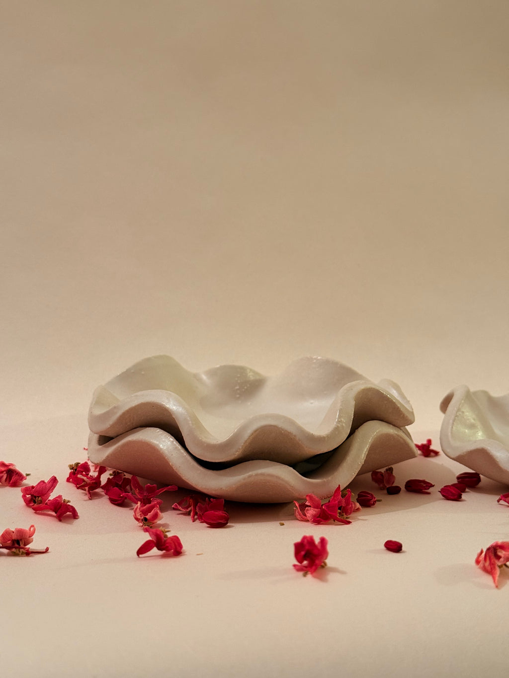 Coupelle « Méduse » - Grès blanc