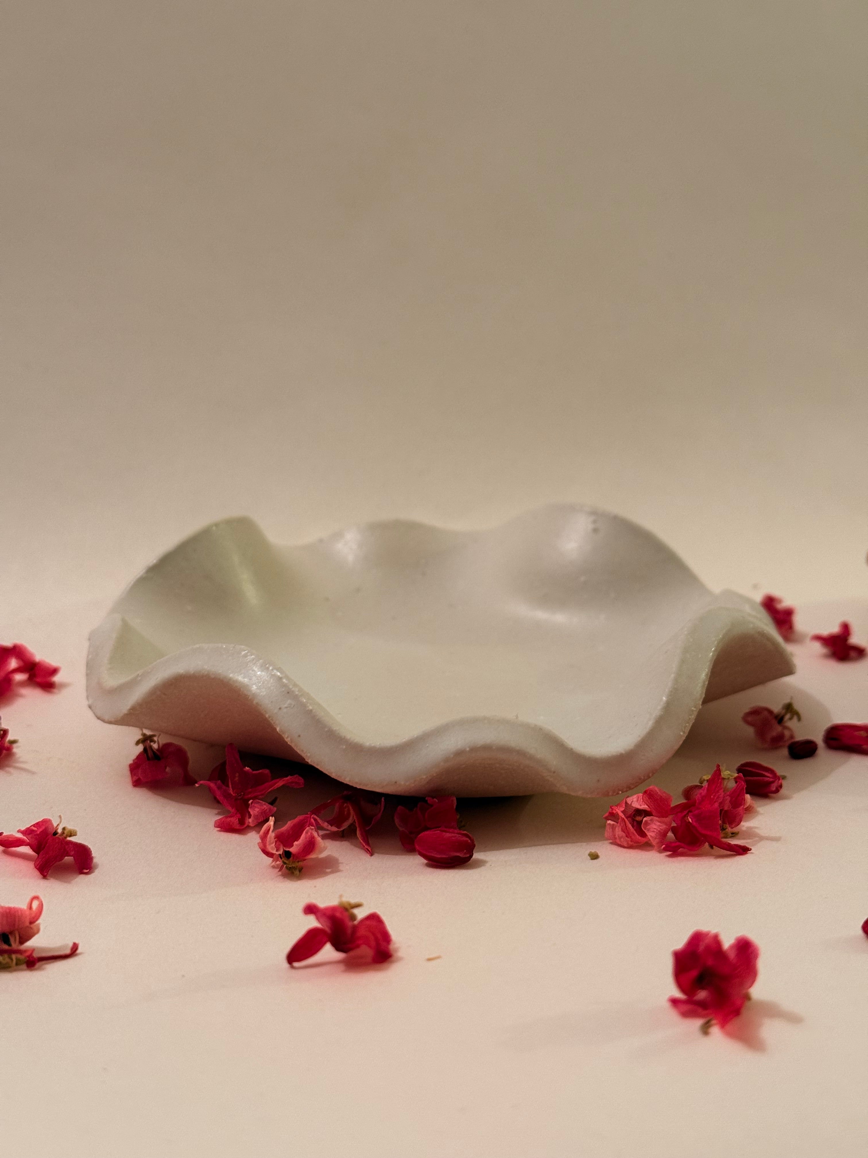 Coupelle « Méduse » - Grès blanc