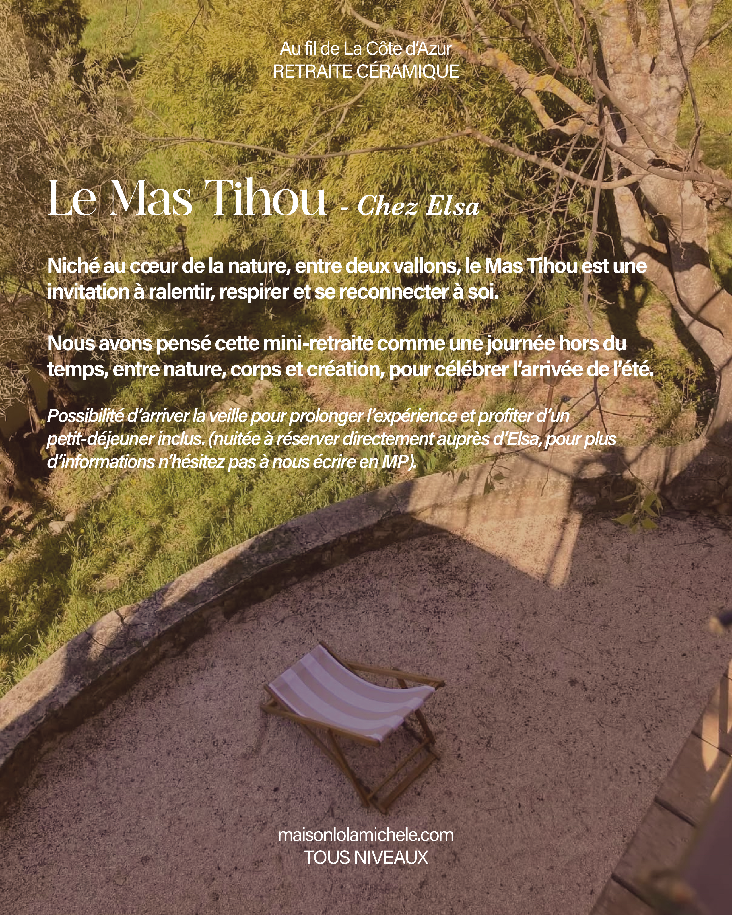 Céramique & Yoga au Mas Tihou, Journée Évasion - Éveil d'été