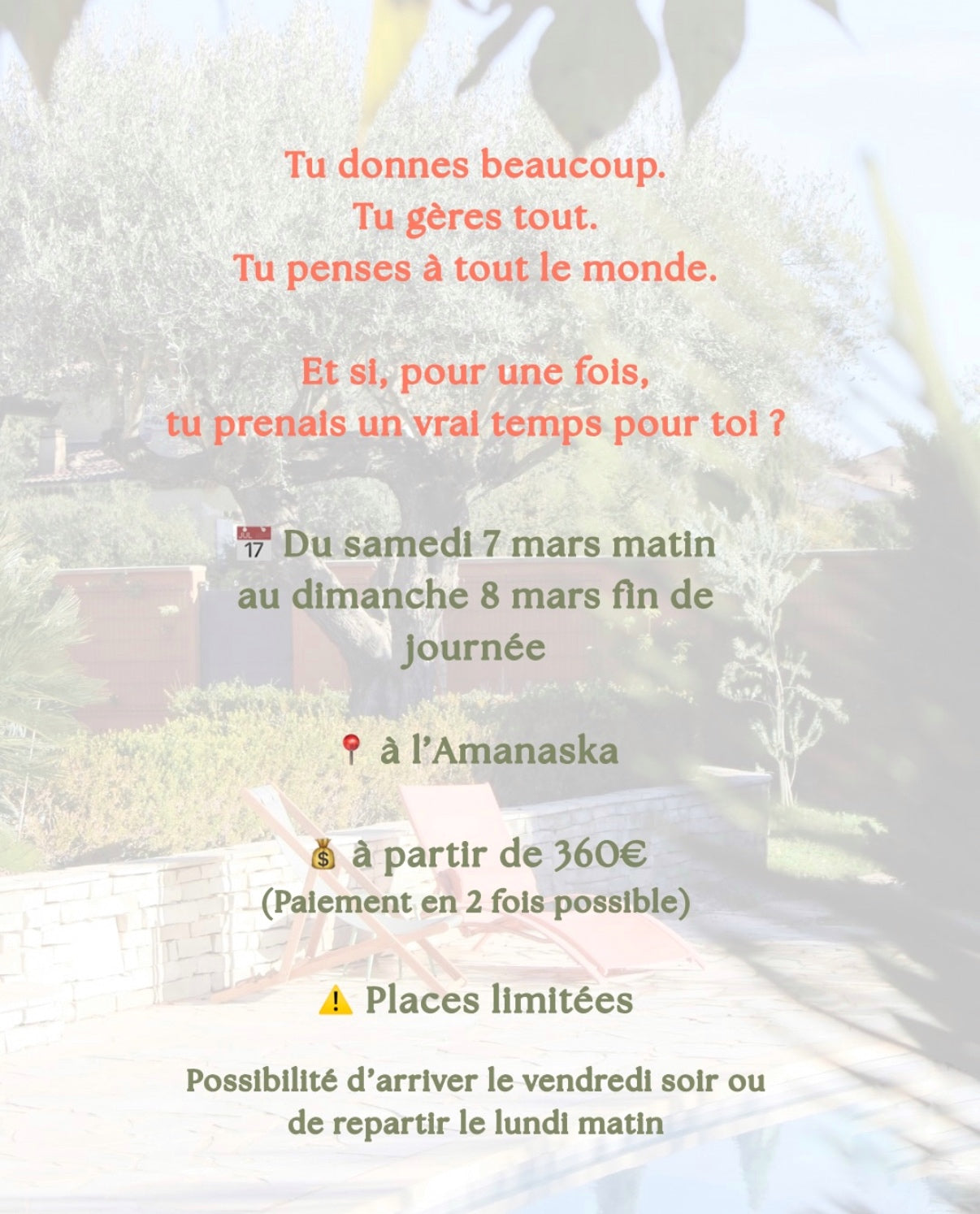 Week-end bien-être, chez Amanaska Home 🌸