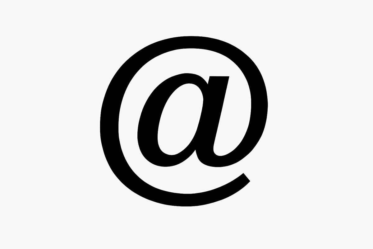 non un @ classique noir